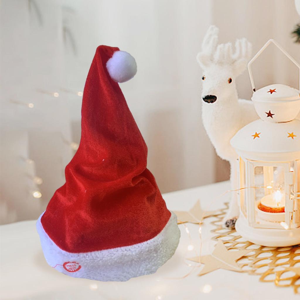 Singing Dancing Santa Hats Dec - Santa Hat Plush reseña y precio