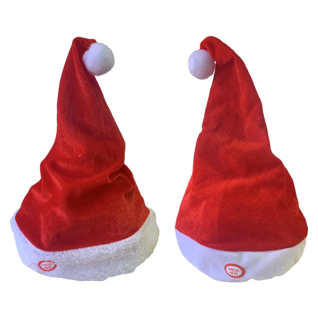 Singing Dancing Santa Hats Dec - Santa Hat Plush reseña y precio