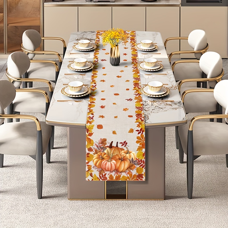 1pc Thanksgiving & Halloween T - Christmas Table Runner reseña y precio