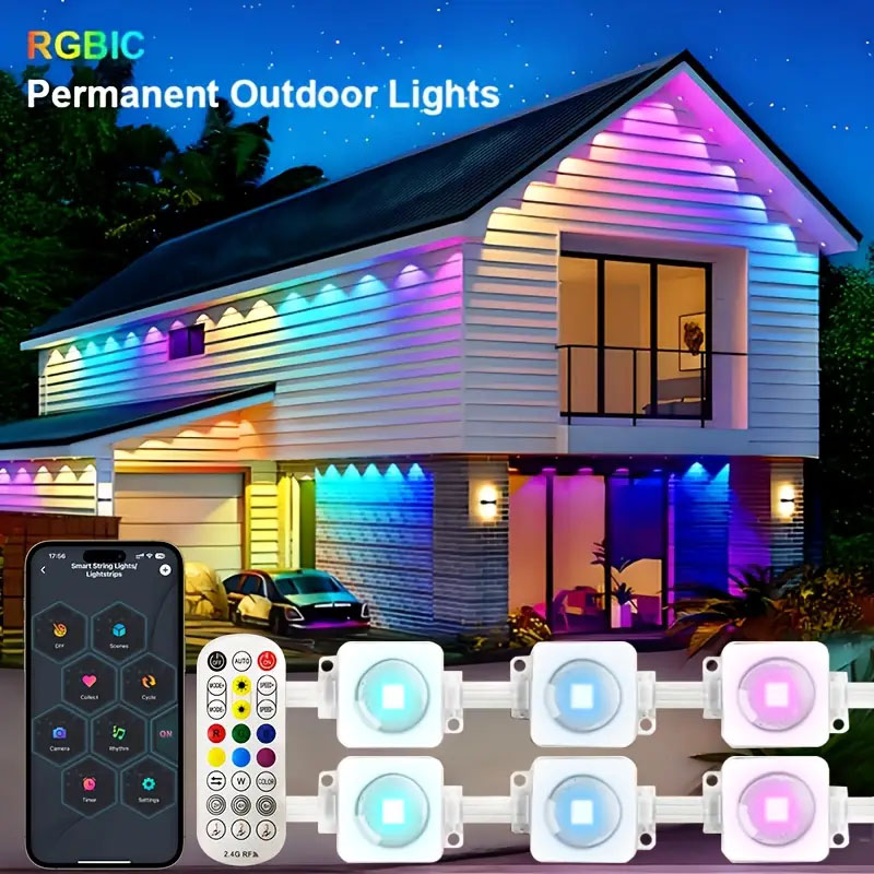 Smart RGBIC Outdoor Permanent  - Christmas Lights Outdoor reseña y precio
