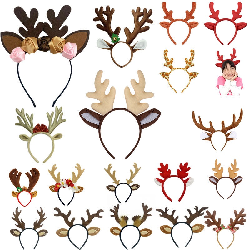 Reindeer Costume Set Tutu Skir - Reindeer Antlers Headband reseña y precio