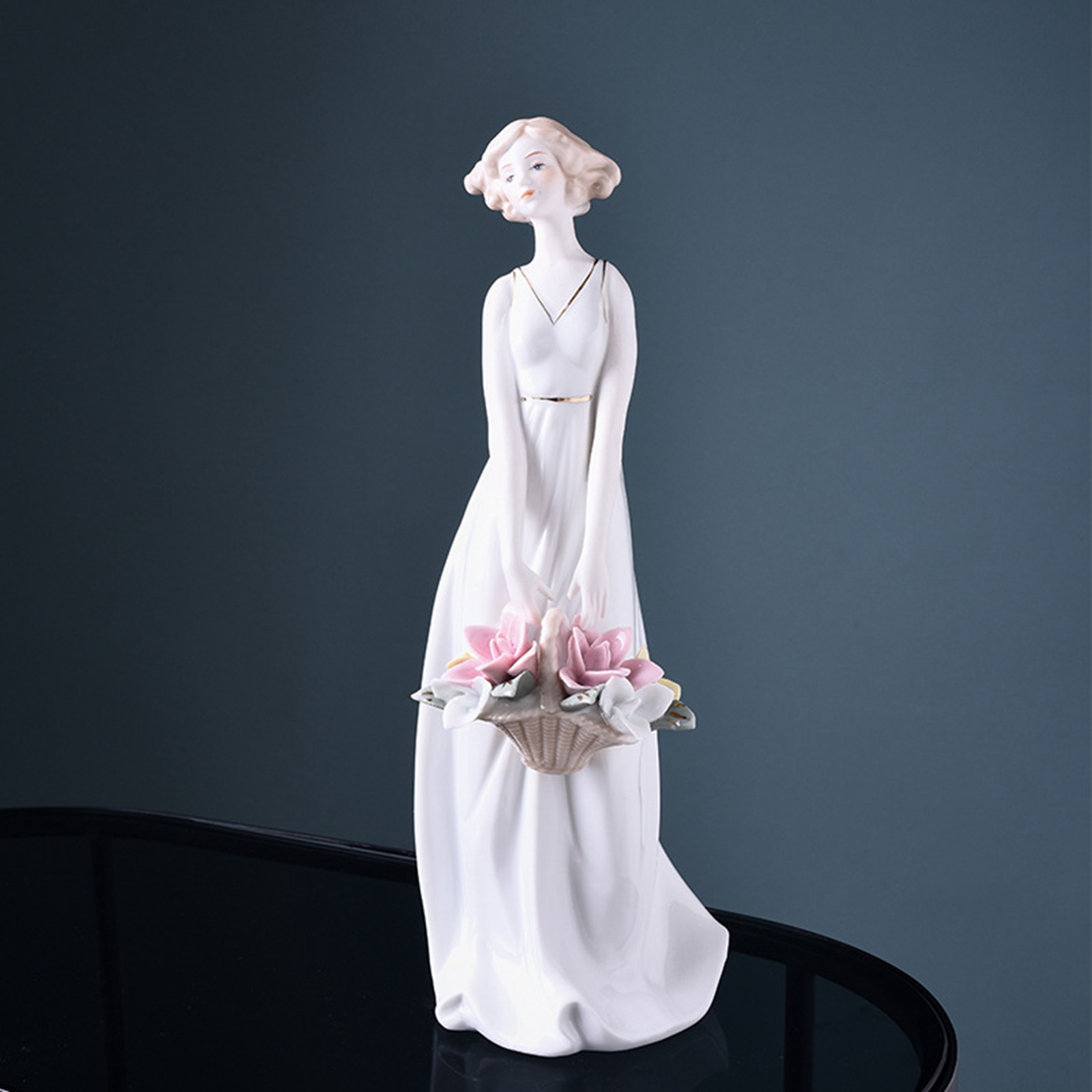Porcelain Lady Statue Centerpi - Nutcracker Figurine reseña y precio