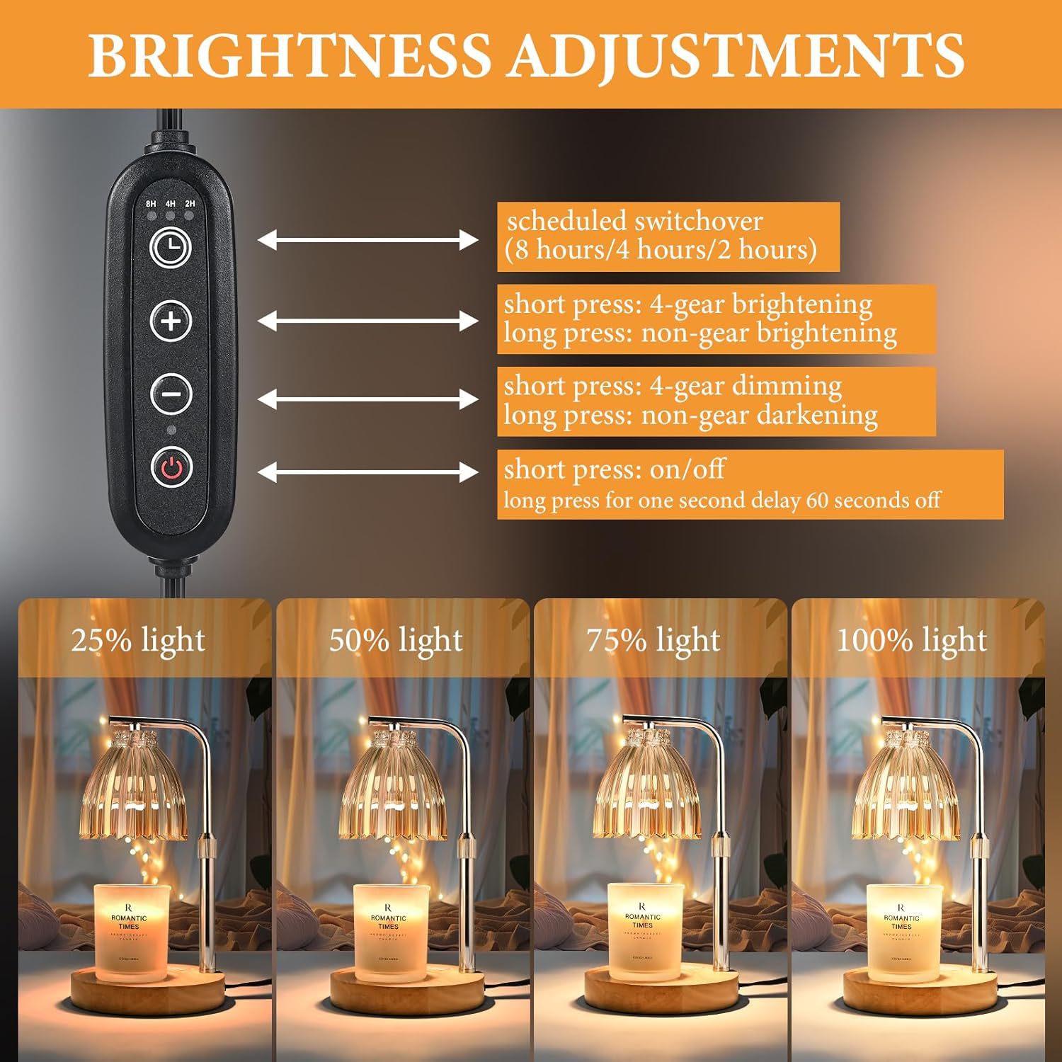 Adjustable Height Aromatherapy - Holiday Candle Set reseña y precio