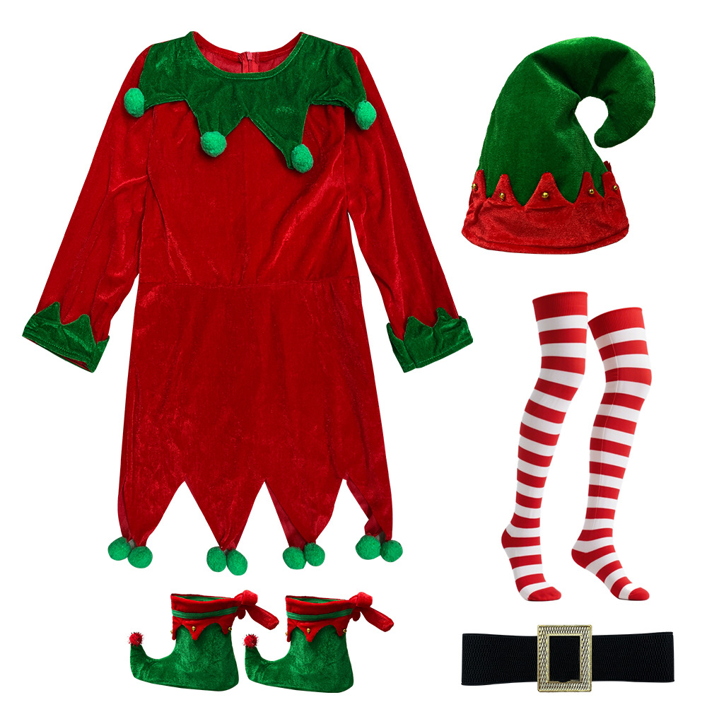 5Pcs Christmas Sets For Childr - Elf Costume Christmas reseña y precio