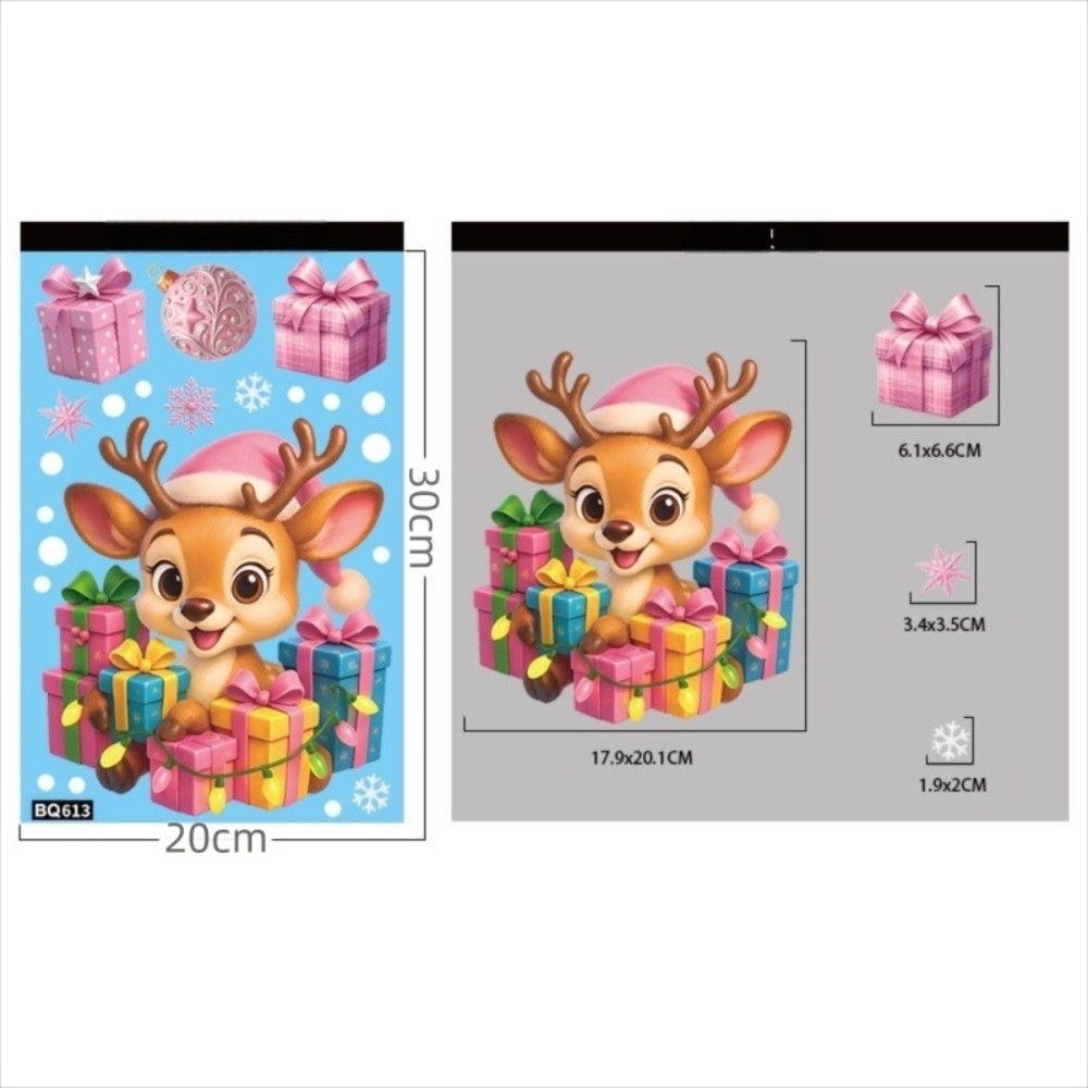 Cartoon PVC Window Stickers Sn - Snowflake Window Decal reseña y precio