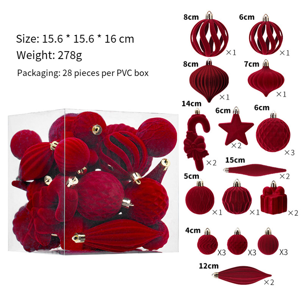  28PCS Christmas Balls Christ - Ornament Ball Set reseña y precio