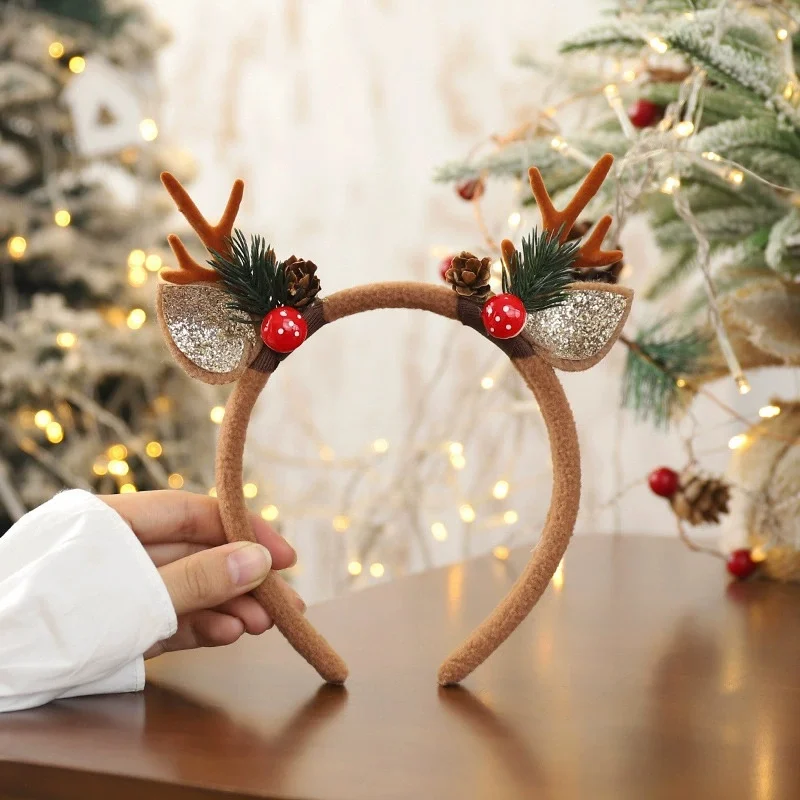 1Pc Christmas Headbands Christ - Reindeer Antlers Headband reseña y precio