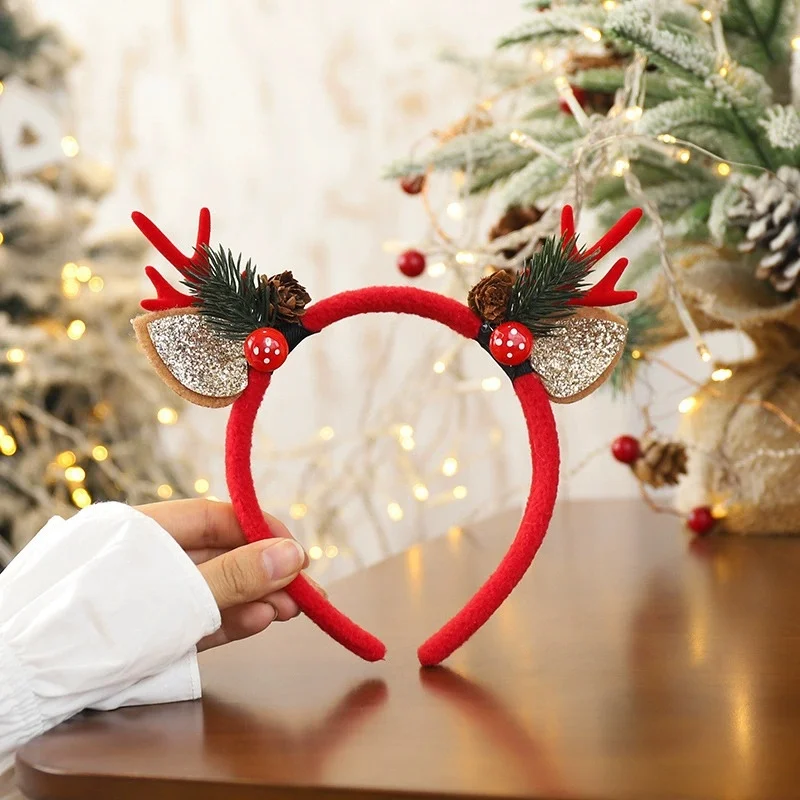 1Pc Christmas Headbands Christ - Reindeer Antlers Headband reseña y precio