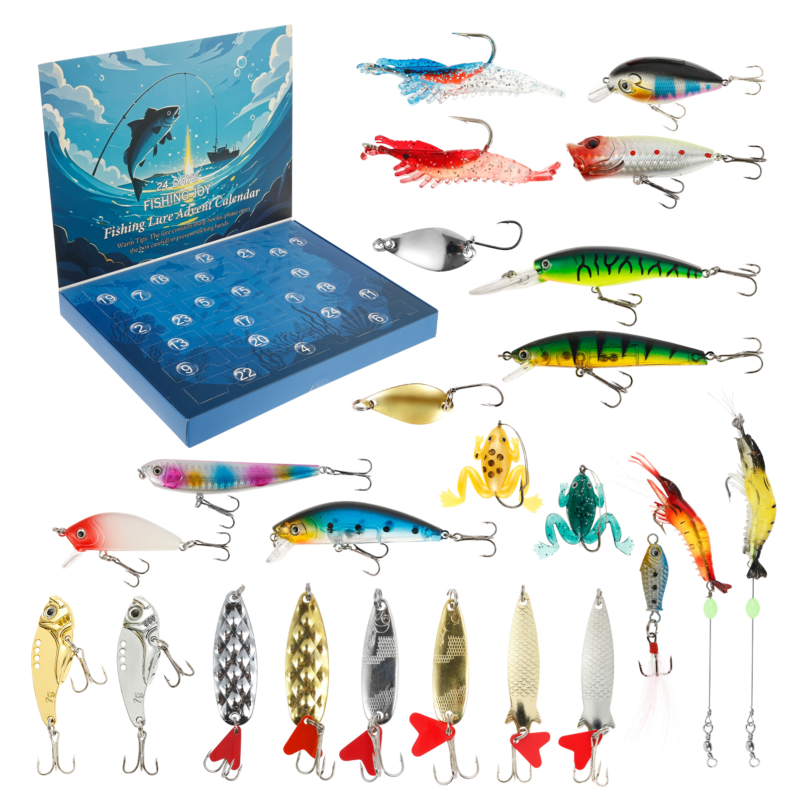 Advent Calendar Fishing Lure C - Advent Calendar Gift reseña y precio