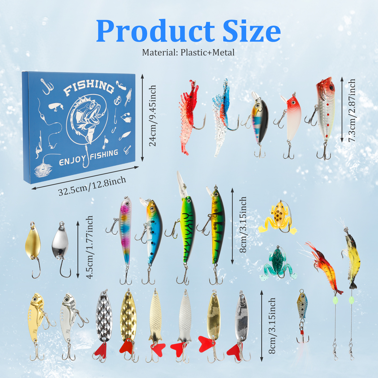Advent Calendar Fishing Lure C - Advent Calendar Gift reseña y precio
