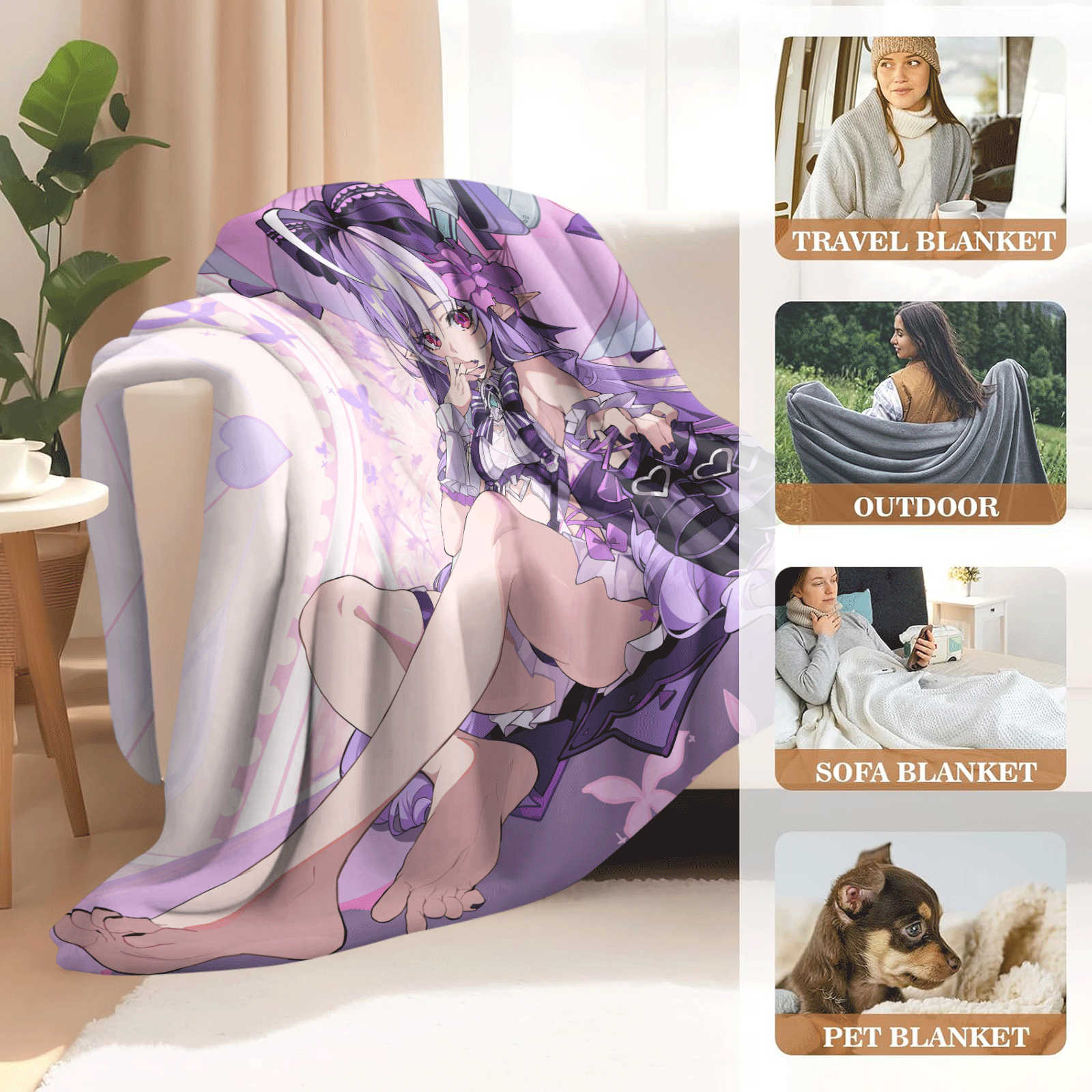 Cartoon Zenless Zone Zero  Fla - Christmas Throw Blanket reseña y precio