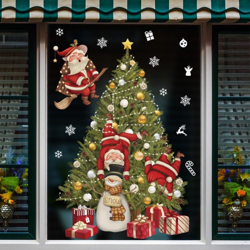 Creative PVC Christmas Window  - Snowflake Window Decal reseña y precio