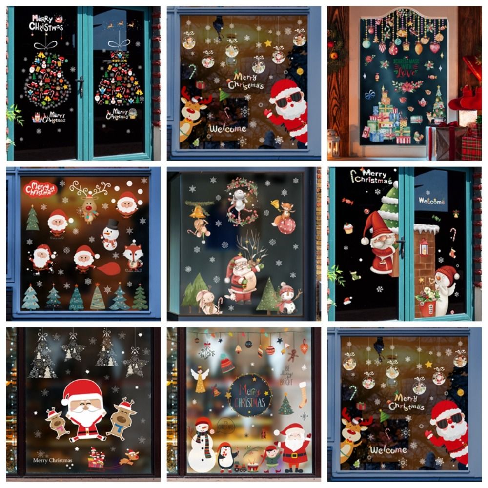 Creative PVC Christmas Window  - Snowflake Window Decal reseña y precio