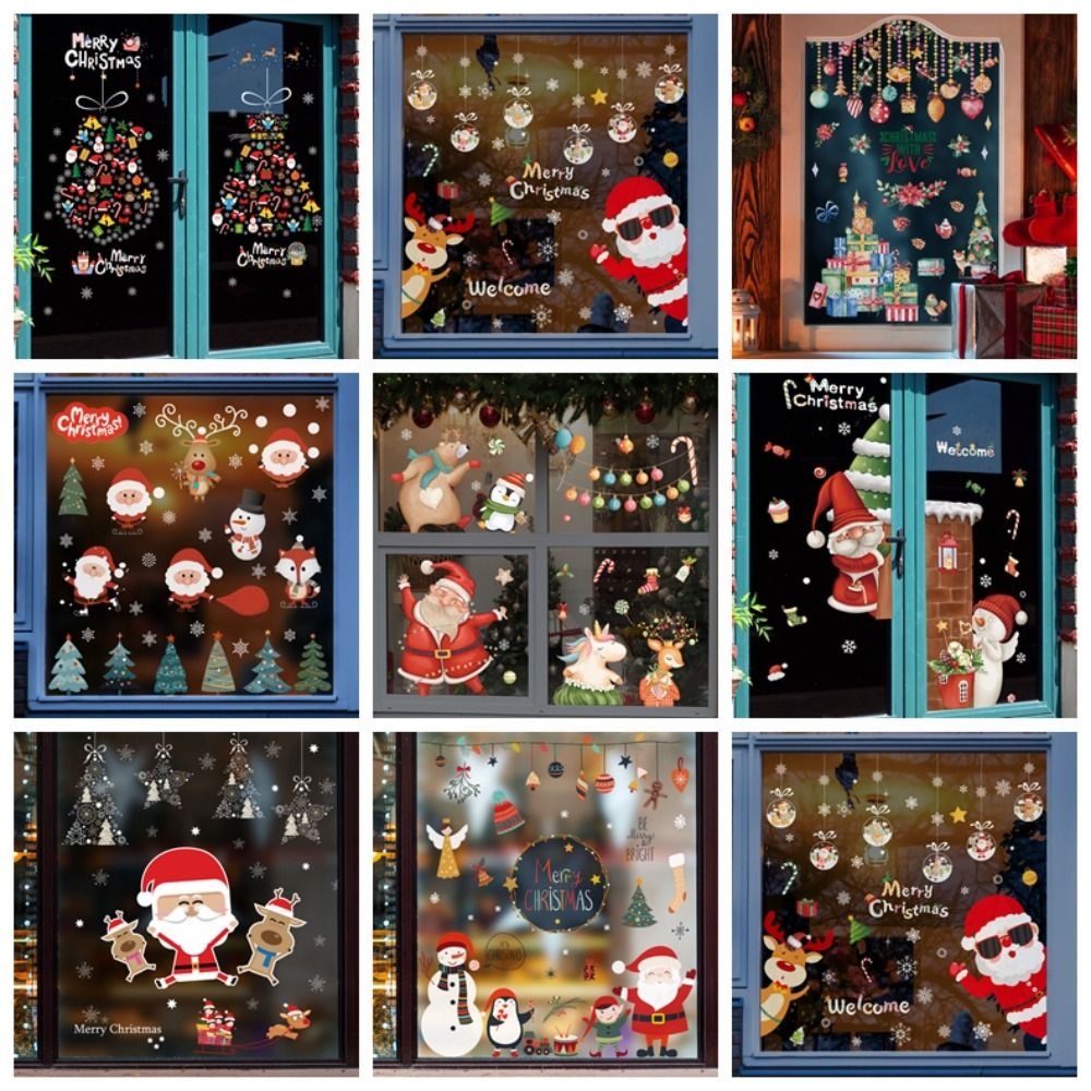 Creative PVC Christmas Window  - Snowflake Window Decal reseña y precio
