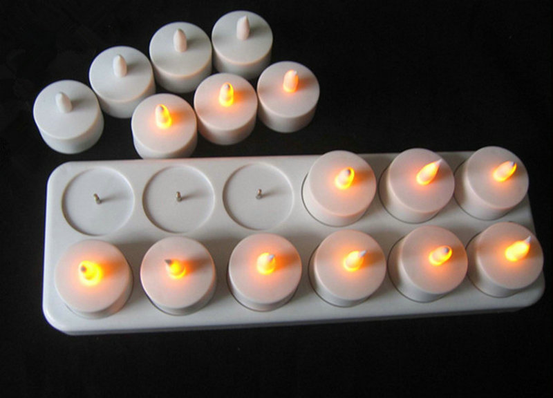 Set of 12 Rechargeable led can - Holiday Candle Set reseña y precio