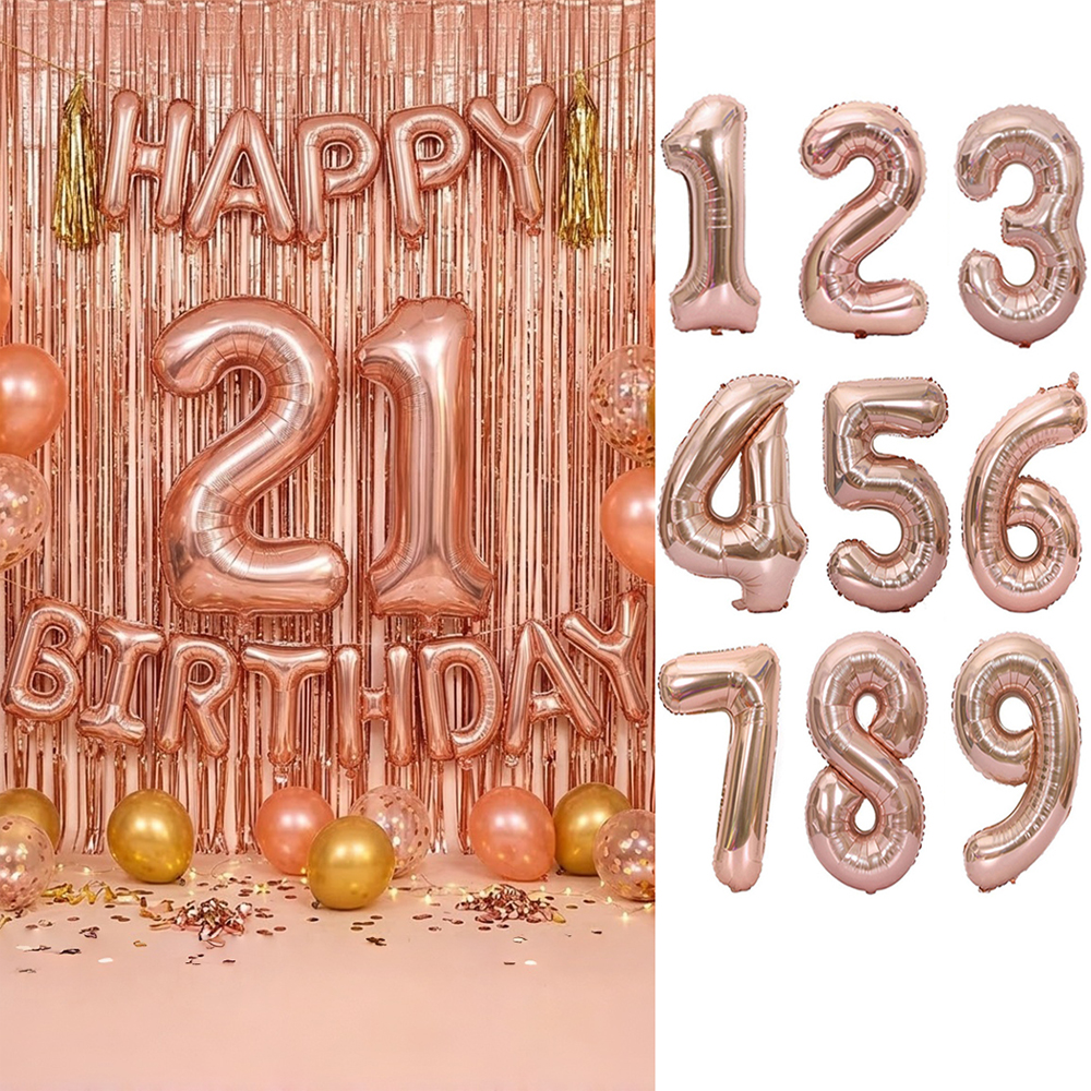 Happy Birthday 32Inch Number F - Tinsel Garland Decoration reseña y precio