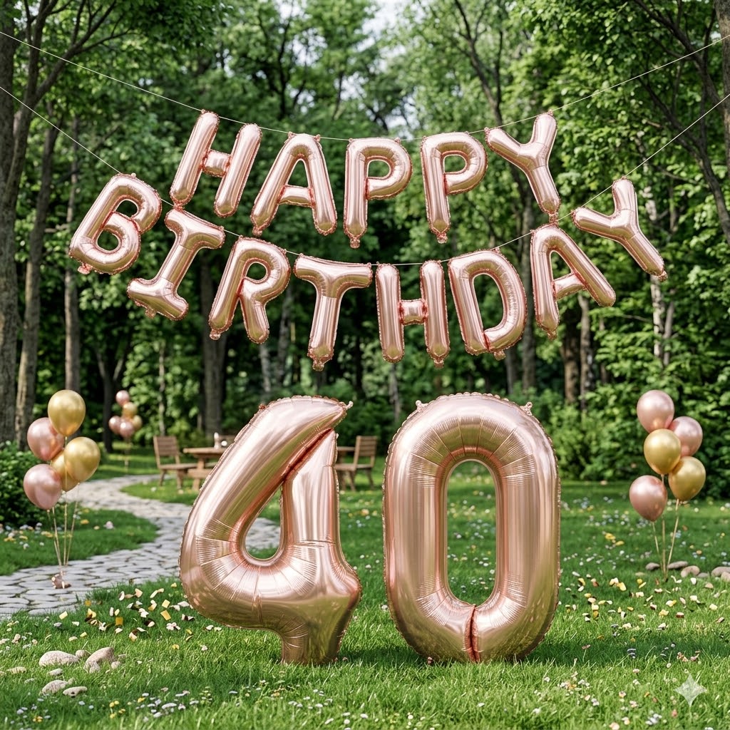 Happy Birthday 32Inch Number F - Tinsel Garland Decoration reseña y precio