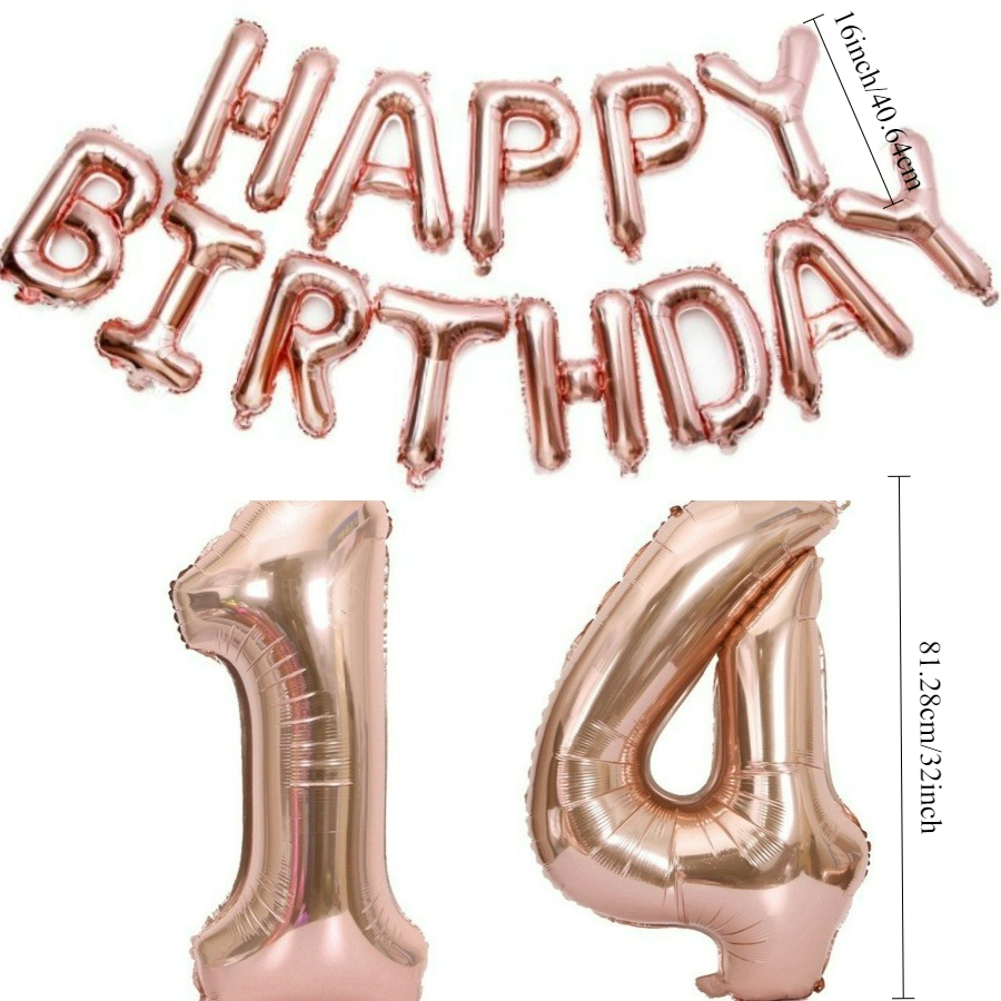 Happy Birthday 32Inch Number F - Tinsel Garland Decoration reseña y precio