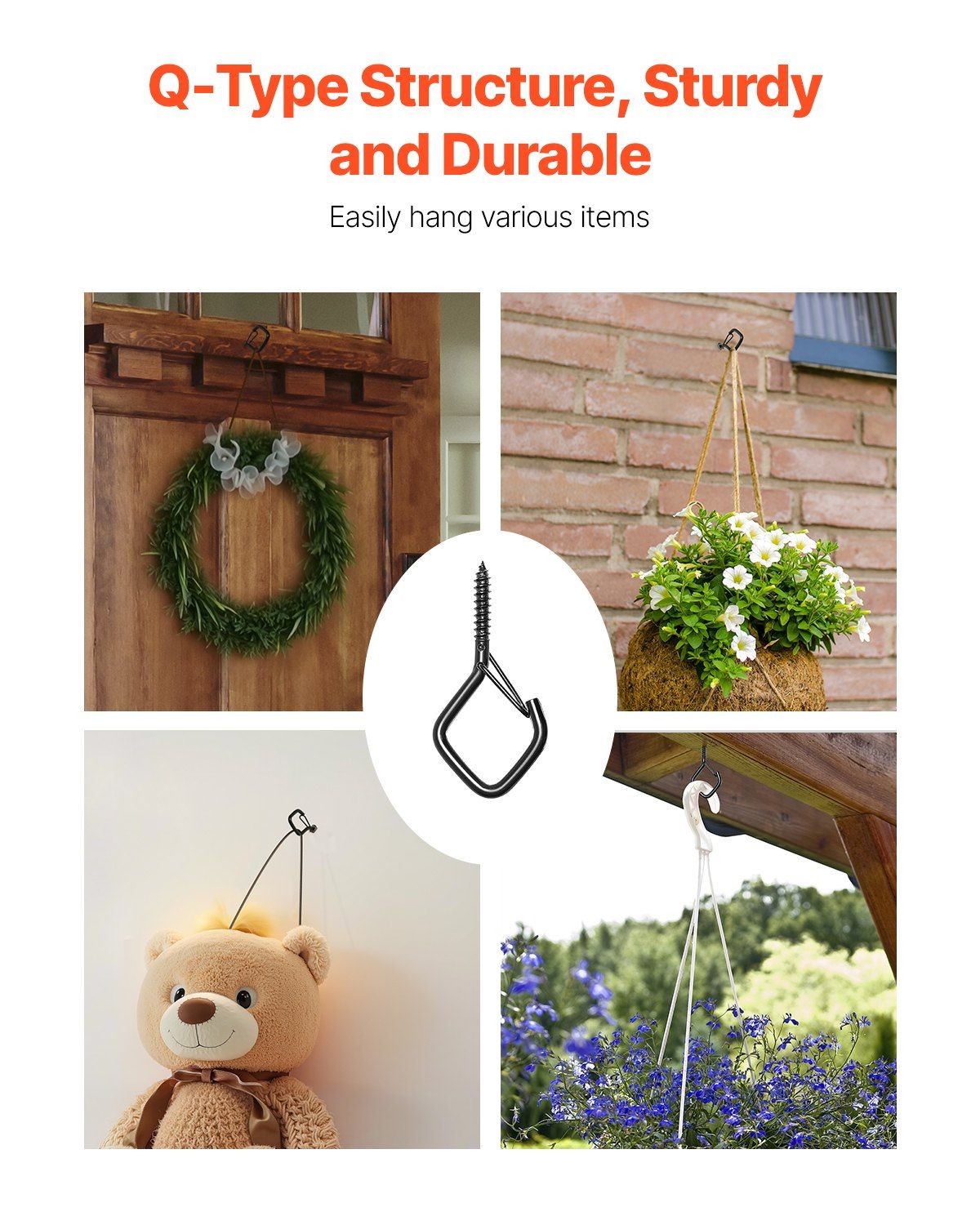 20PCS Q Hanger Hooks Heavy Dut - Christmas Lights Outdoor reseña y precio