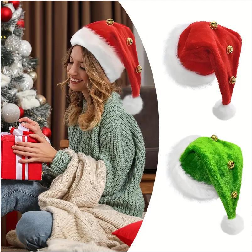 Christmas Santa Long Plush Hat - Santa Hat Plush reseña y precio