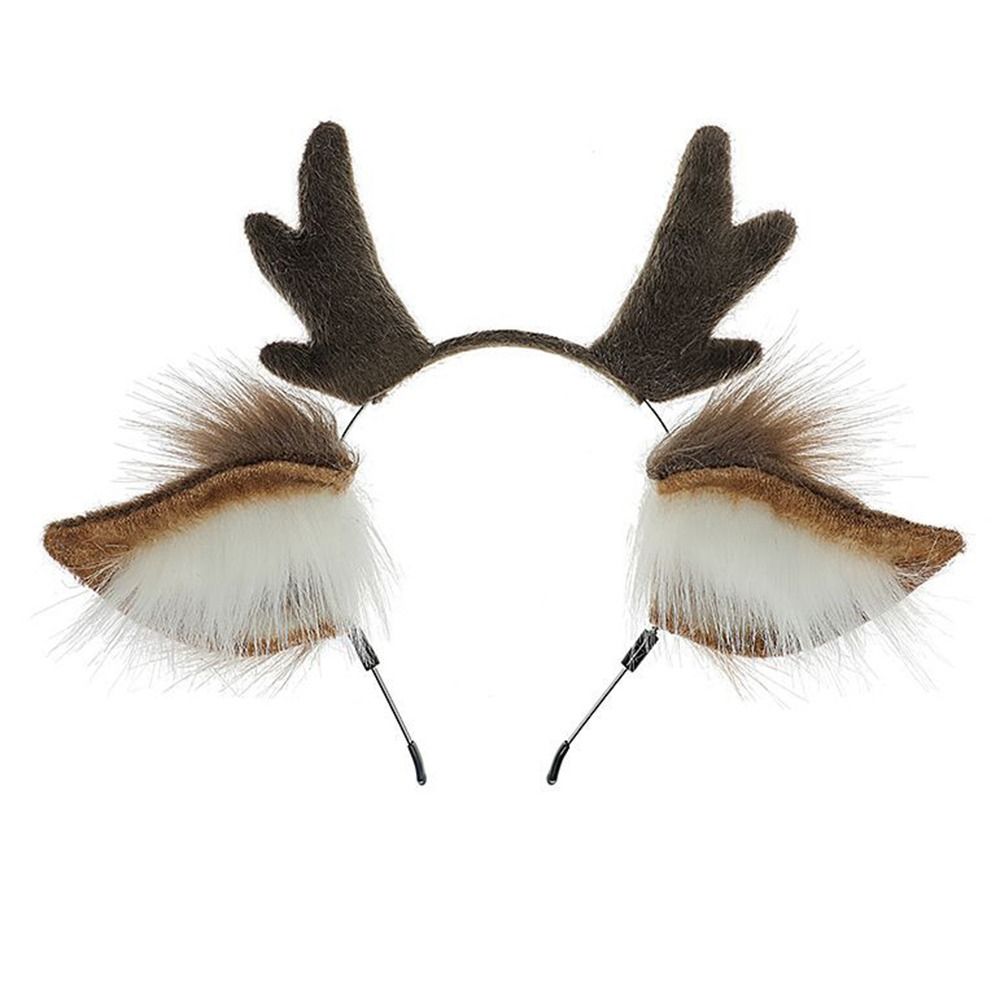 Deer Ears Reindeer Antler Head - Reindeer Antlers Headband reseña y precio