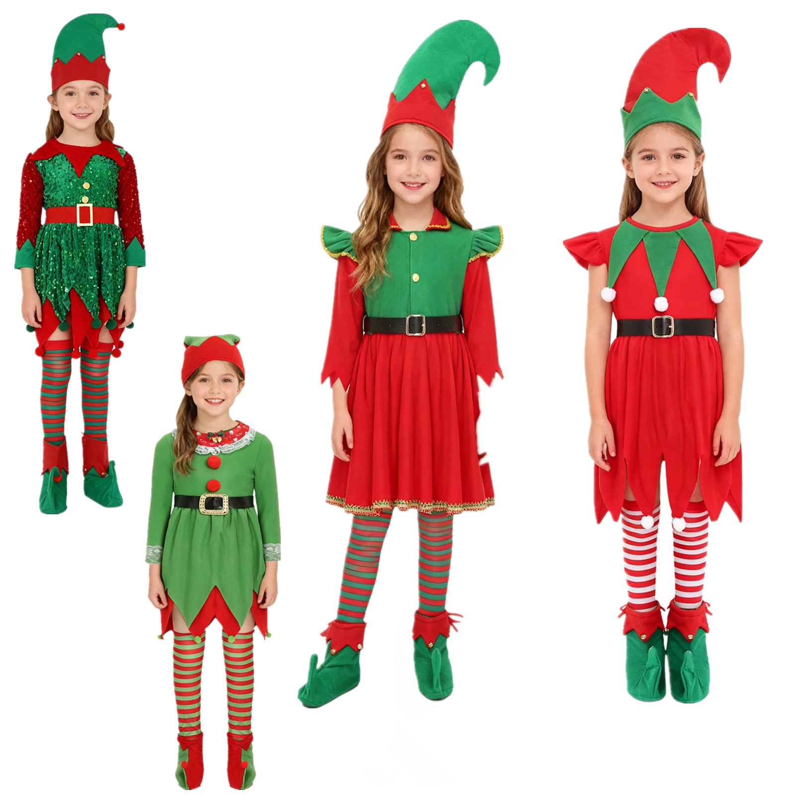 Elf Girl Christmas Costume San - Elf Costume Christmas reseña y precio