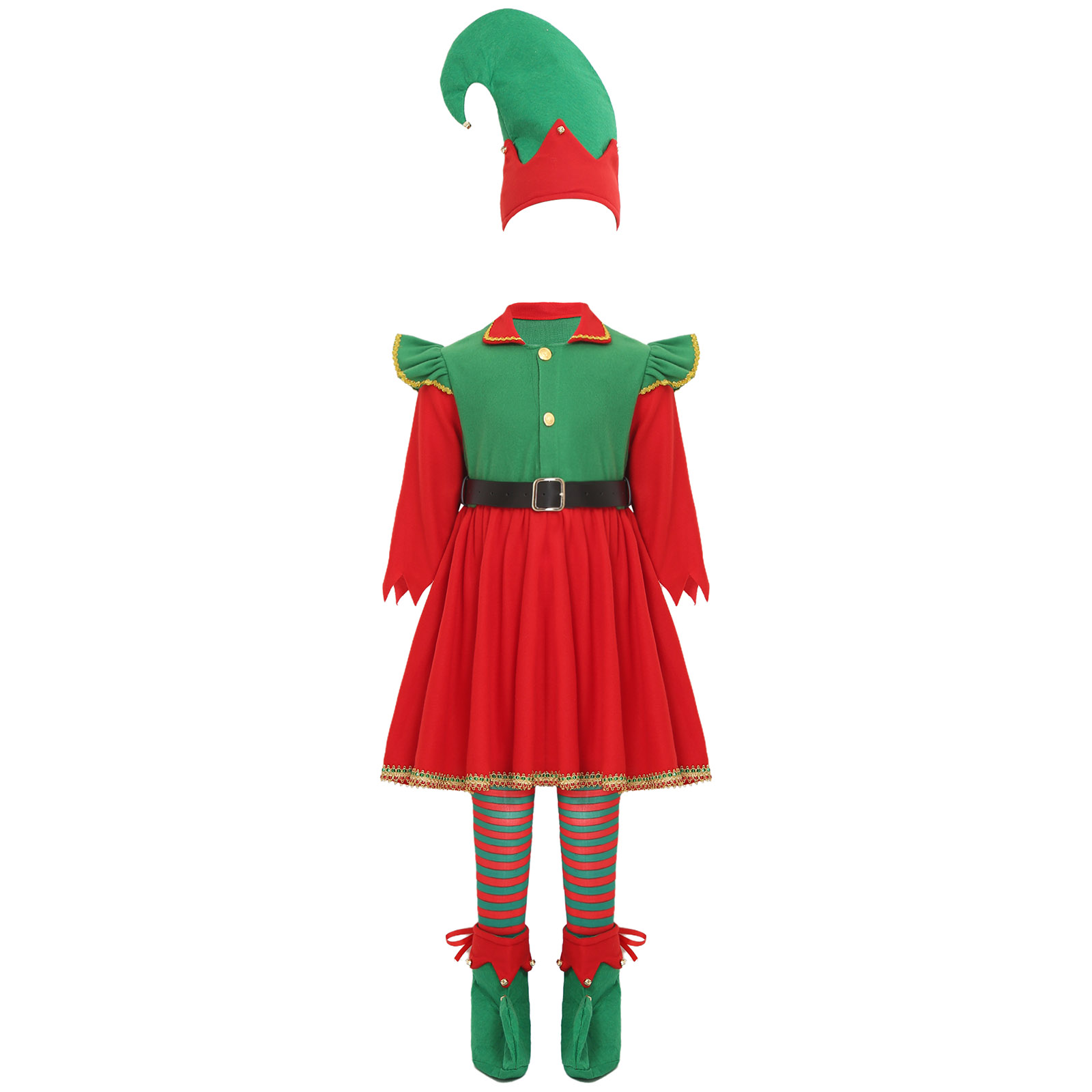Elf Girl Christmas Costume San - Elf Costume Christmas reseña y precio