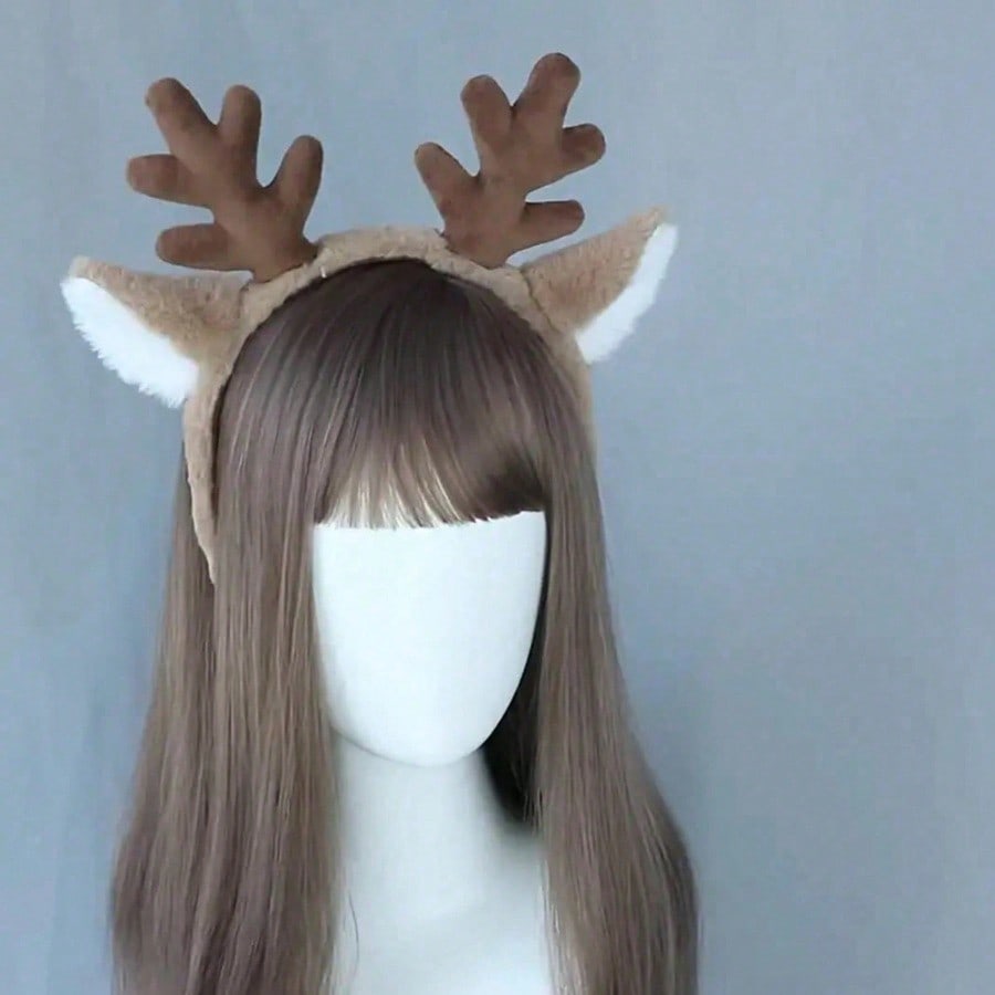 Christmas Cute Deer Antler Hea - Reindeer Antlers Headband reseña y precio
