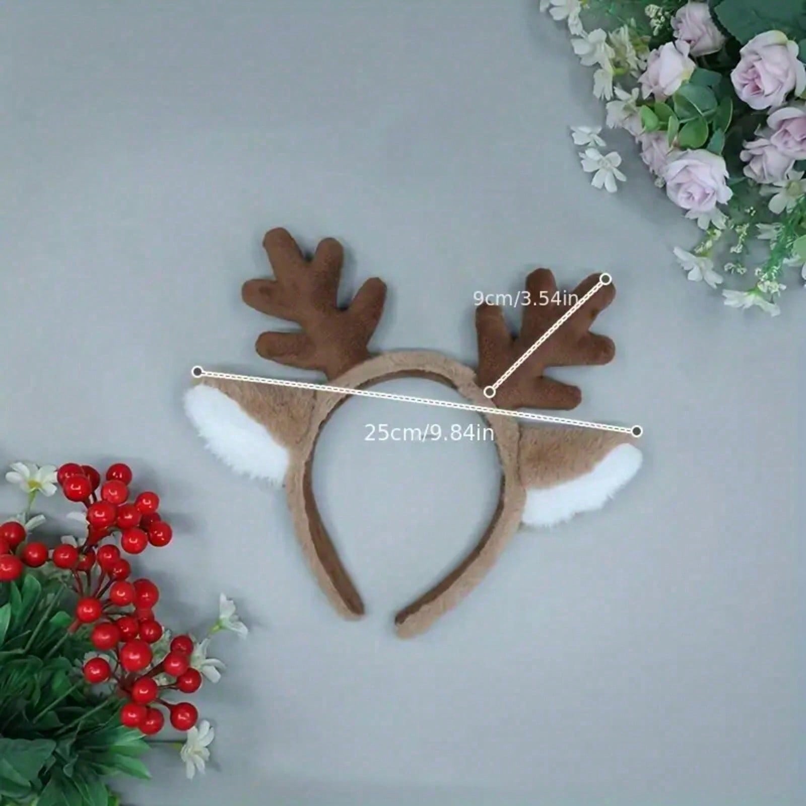 Christmas Cute Deer Antler Hea - Reindeer Antlers Headband reseña y precio