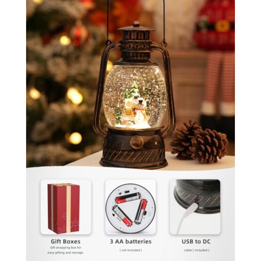 Christmas Decorations Snow Glo - Snow Globe Musical reseña y precio