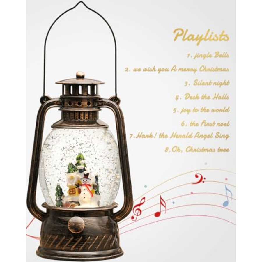 Christmas Decorations Snow Glo - Snow Globe Musical reseña y precio