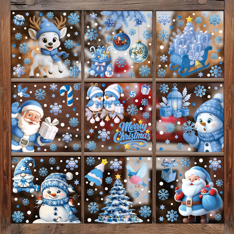 1Set Christmas Snowflake Windo - Snowflake Window Decal reseña y precio