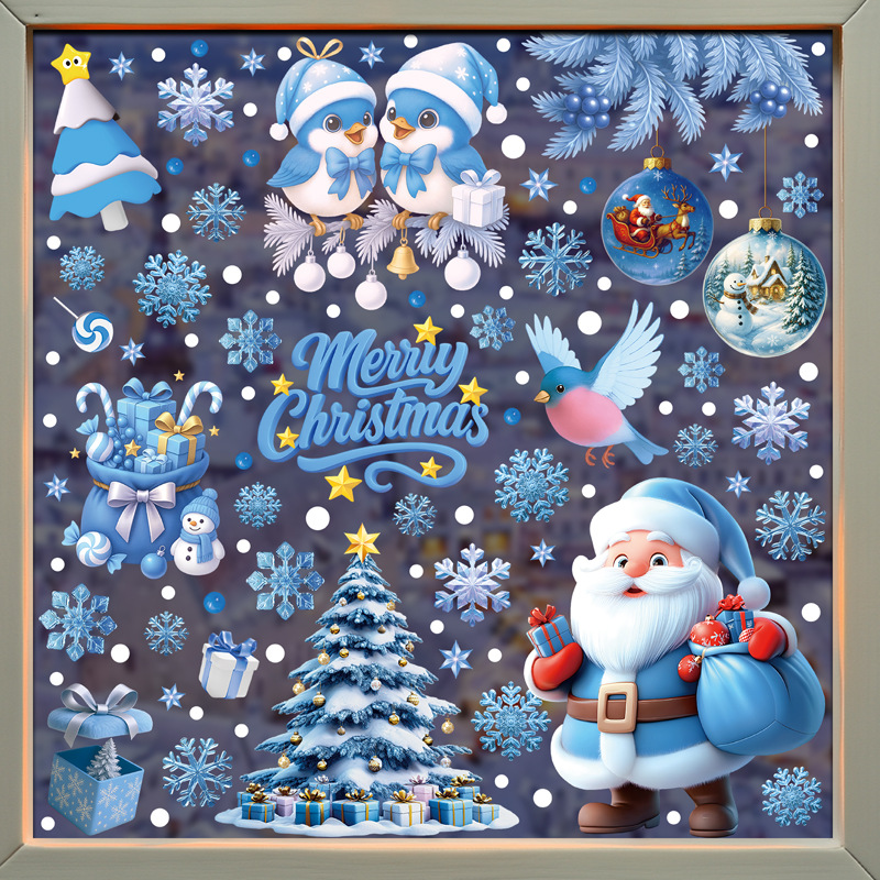 1Set Christmas Snowflake Windo - Snowflake Window Decal reseña y precio