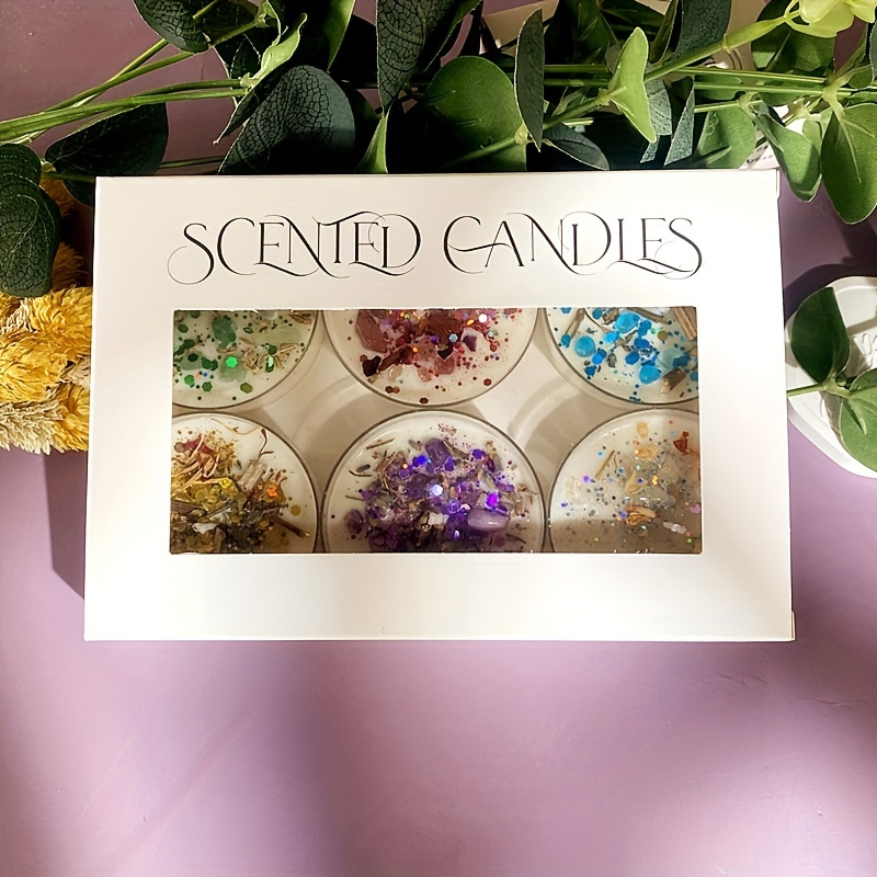 Set of 6 Scented Candles Fragr - Holiday Candle Set reseña y precio