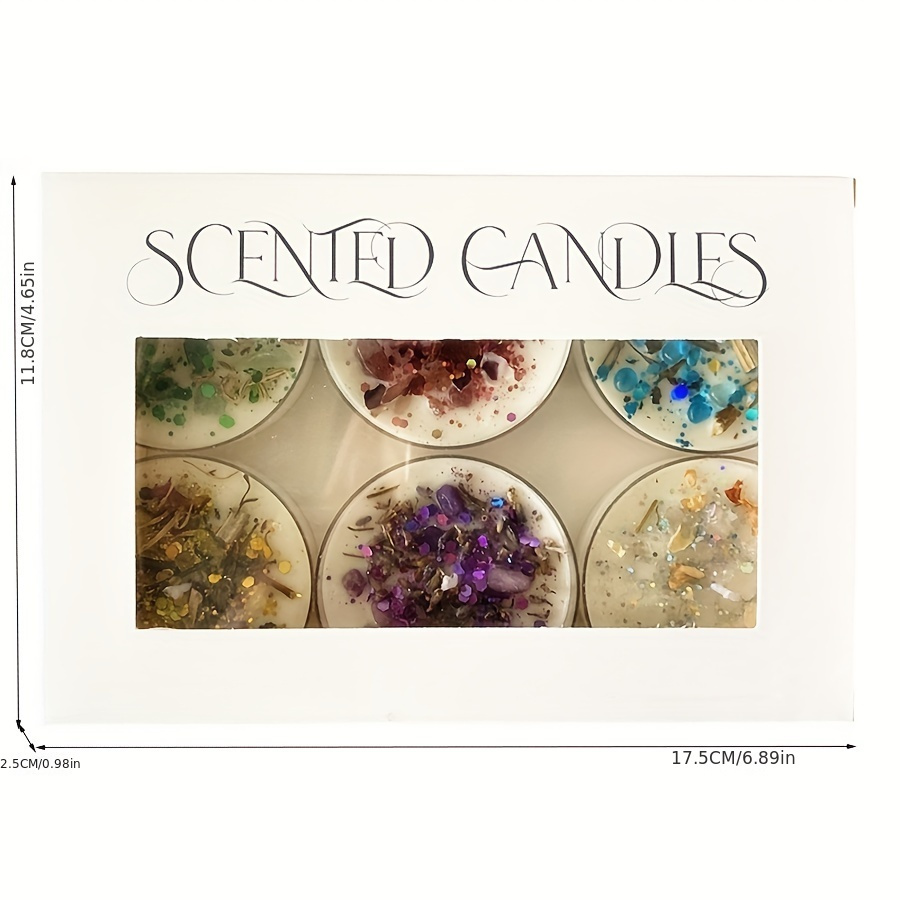 Set of 6 Scented Candles Fragr - Holiday Candle Set reseña y precio