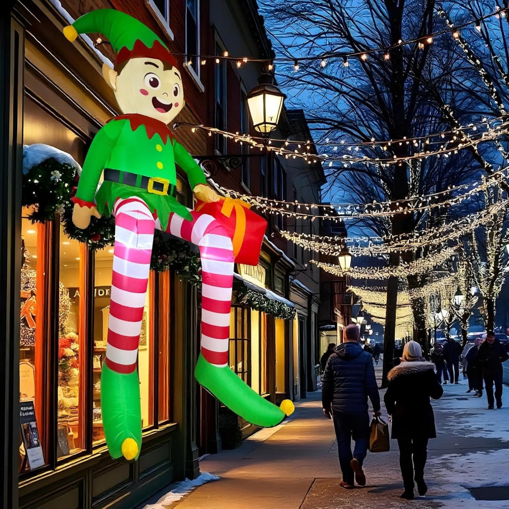 8FT Christmas Inflatables Sitt - Christmas Lights Outdoor reseña y precio