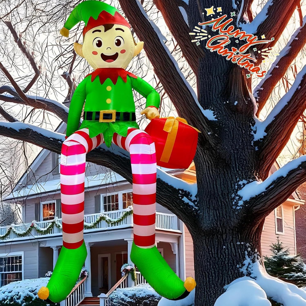 8FT Christmas Inflatables Sitt - Christmas Lights Outdoor reseña y precio