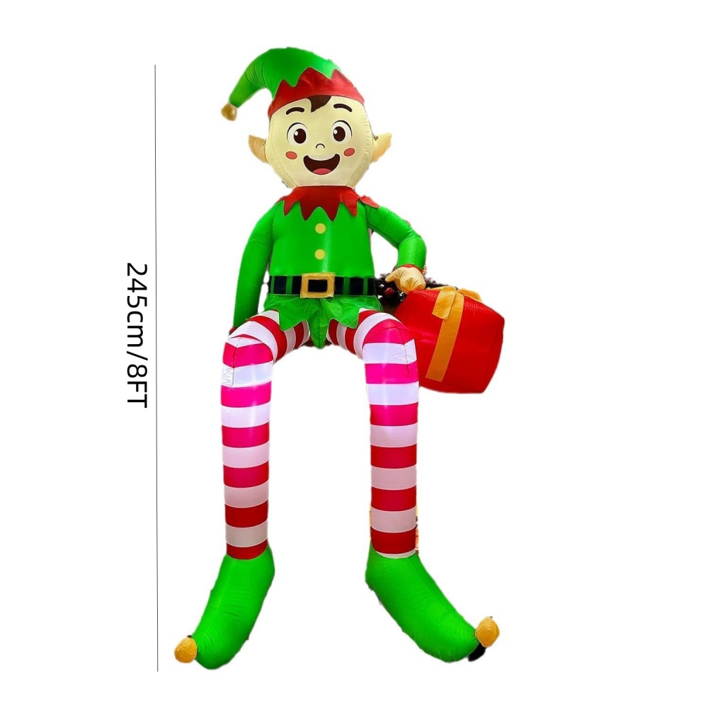 8FT Christmas Inflatables Sitt - Christmas Lights Outdoor reseña y precio
