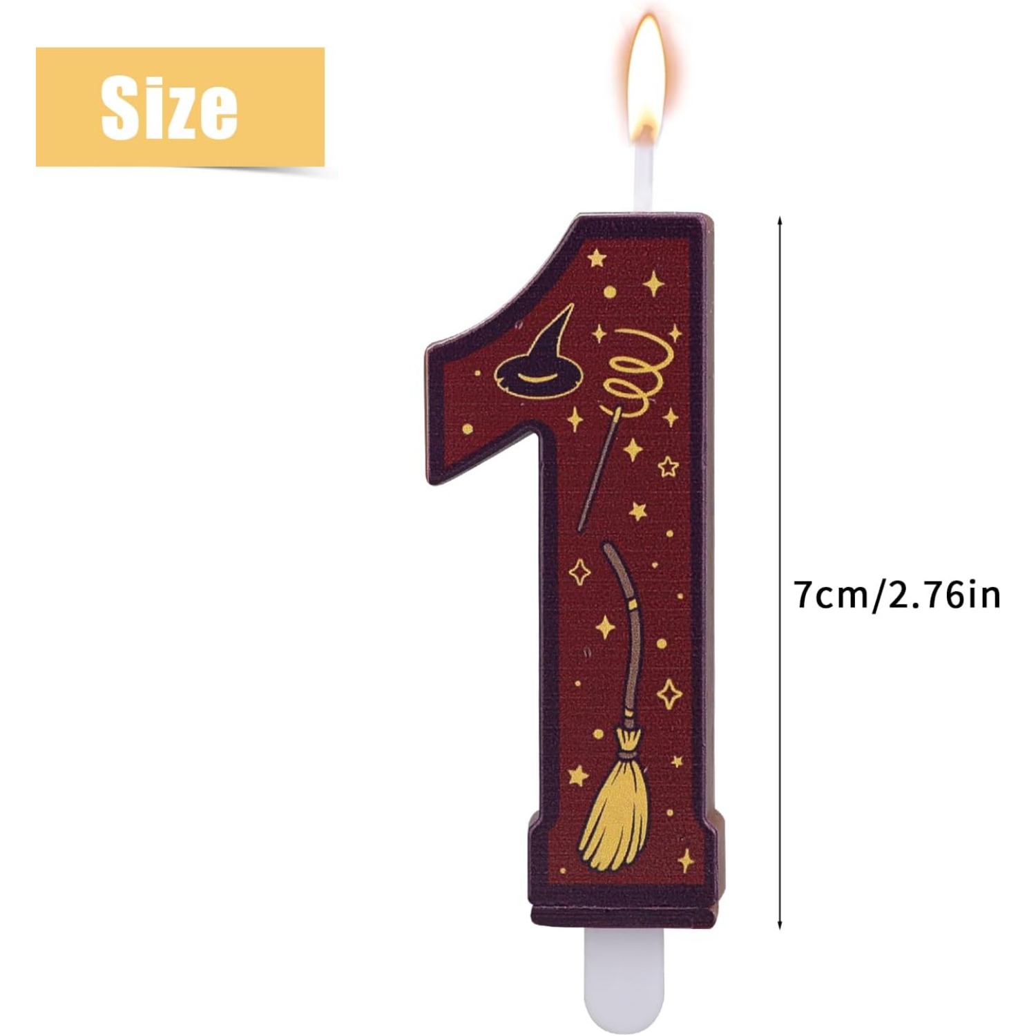 1 Set Number 0-9 Magical Theme - Holiday Candle Set reseña y precio