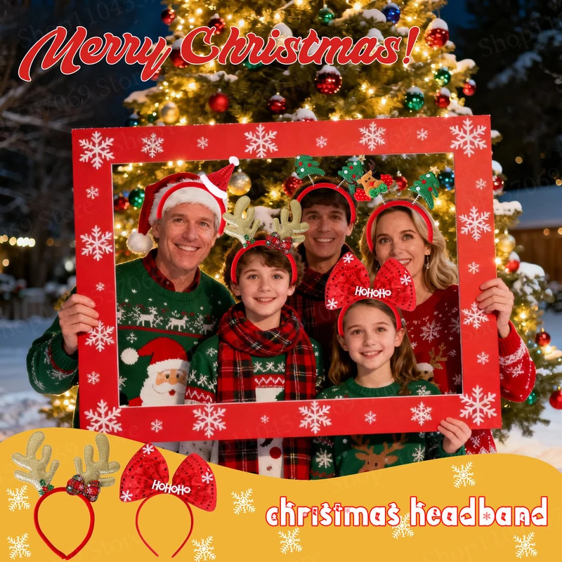 12-120Pcs Christmas Headband C - Reindeer Antlers Headband reseña y precio