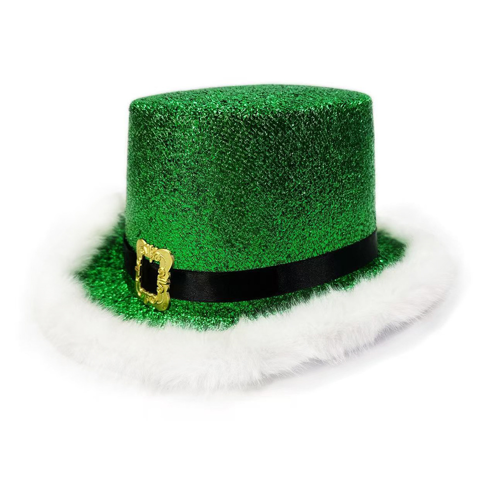 Santa Claus Cap  Shiny Glitter - Santa Hat Plush reseña y precio