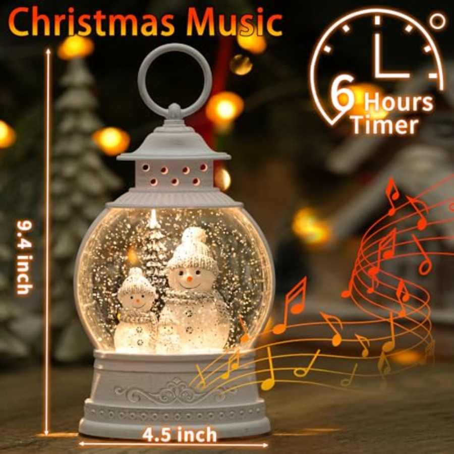 Christmas Snow Globe Lantern M - Snow Globe Musical reseña y precio
