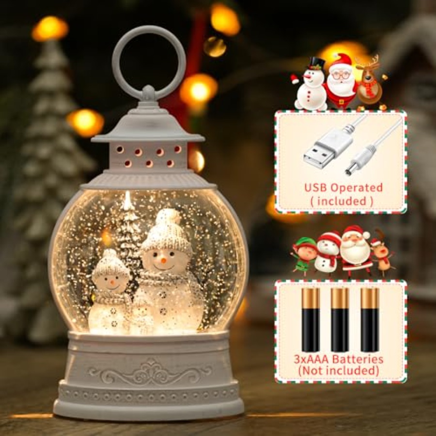 Christmas Snow Globe Lantern M - Snow Globe Musical reseña y precio