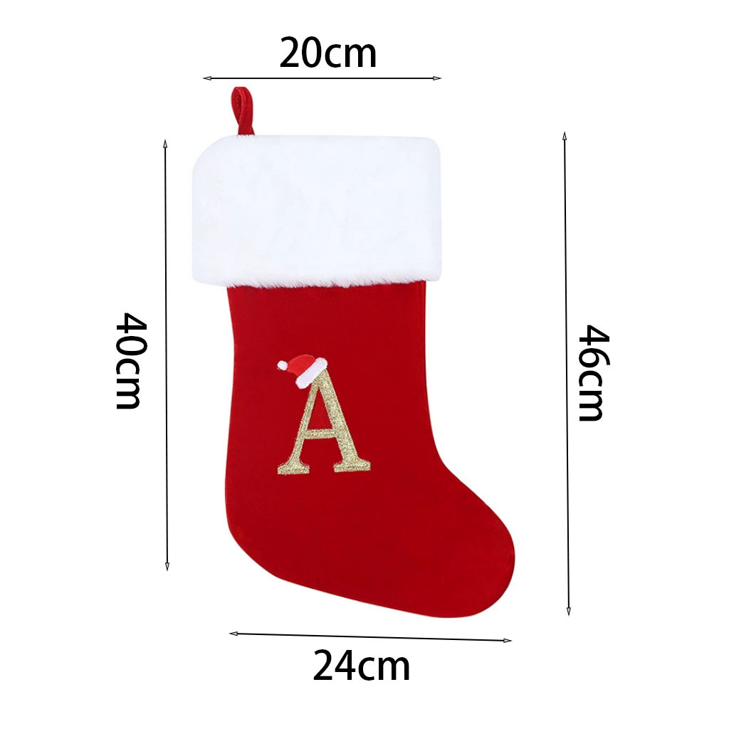 New Creative Alphabet Christma - Christmas Stocking Hanging reseña y precio