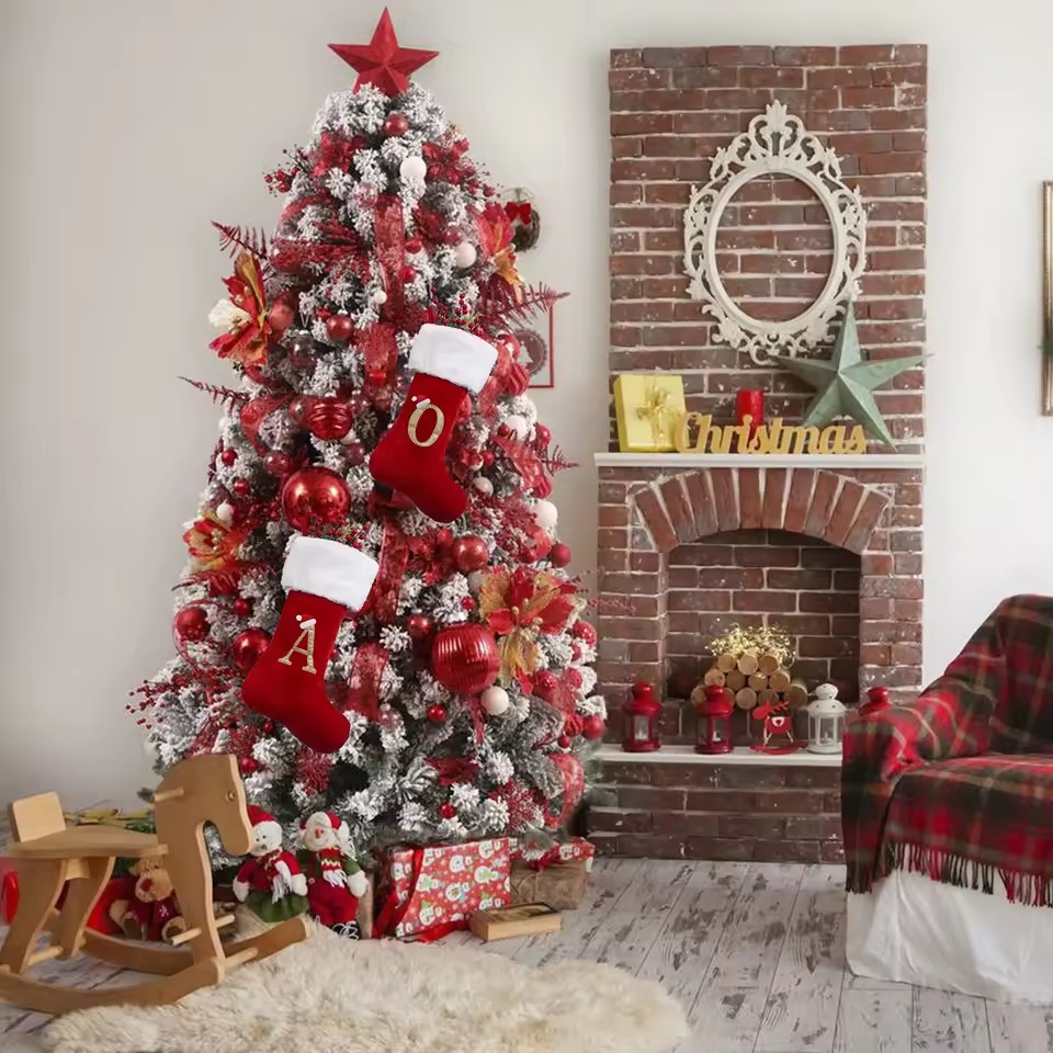 New Creative Alphabet Christma - Christmas Stocking Hanging reseña y precio