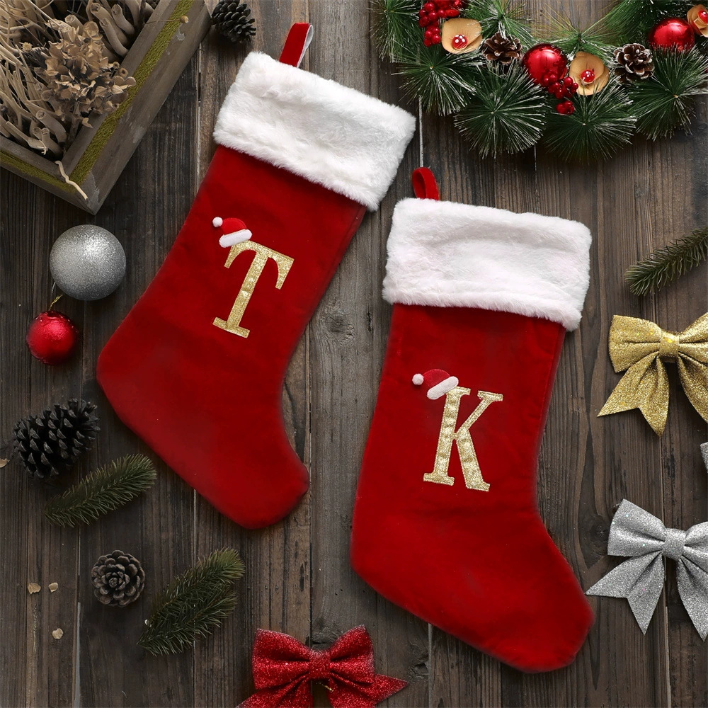 New Creative Alphabet Christma - Christmas Stocking Hanging reseña y precio