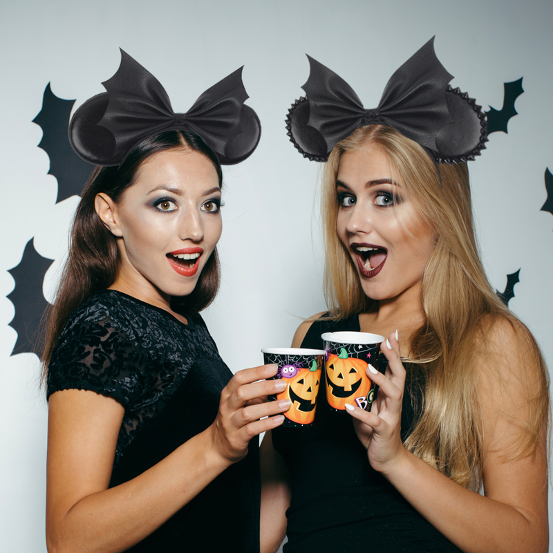 NEW Halloween Mouse Ears Headb - Ribbon Bow Gift reseña y precio