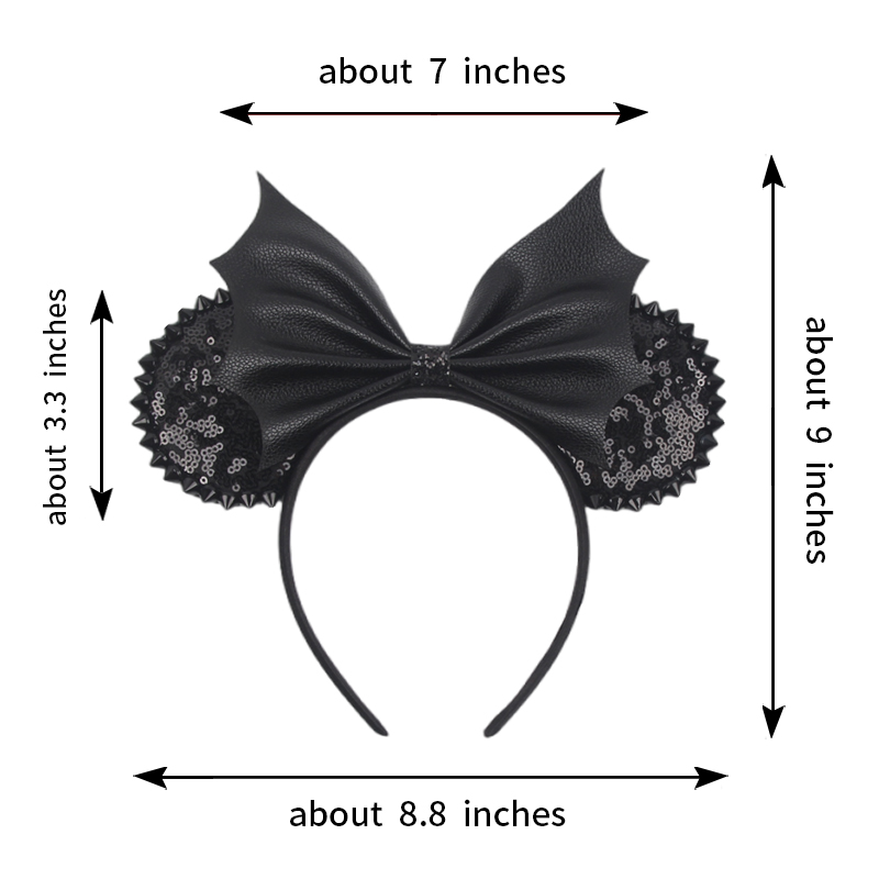 NEW Halloween Mouse Ears Headb - Ribbon Bow Gift reseña y precio