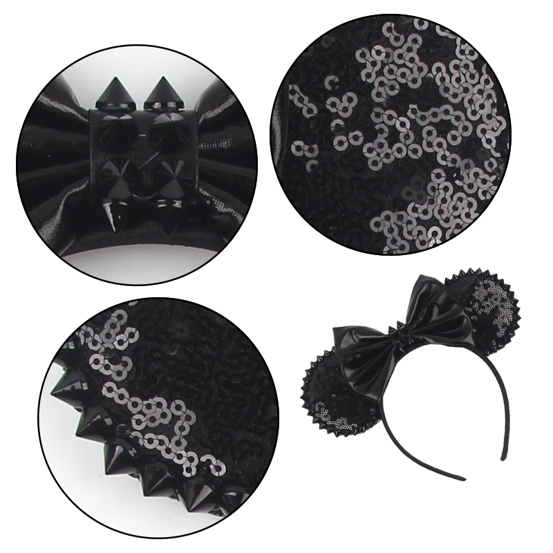 NEW Halloween Mouse Ears Headb - Ribbon Bow Gift reseña y precio