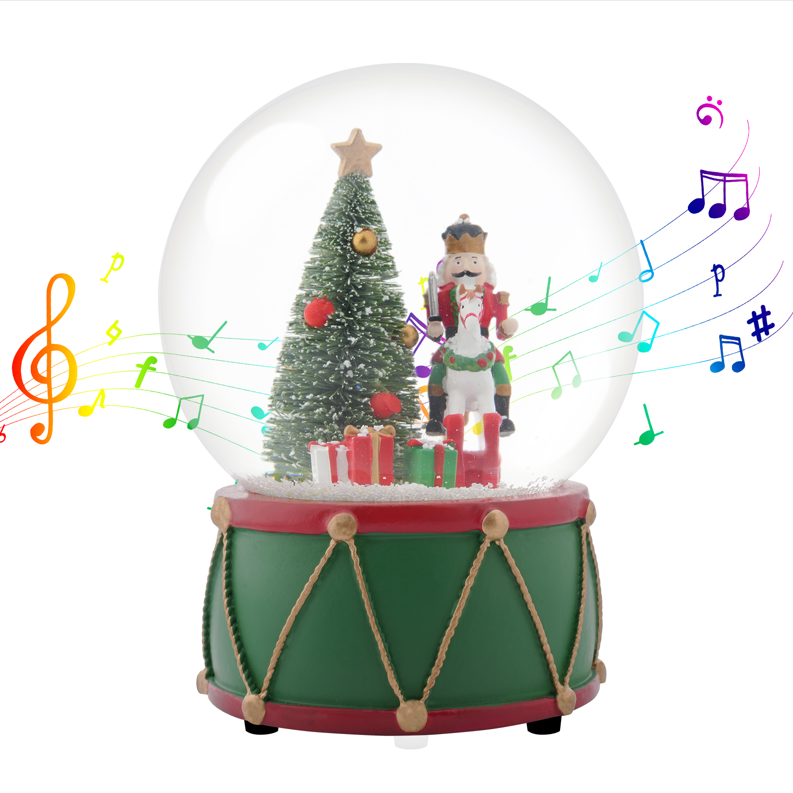 Christmas Music Snow Globe wit - Snow Globe Musical reseña y precio